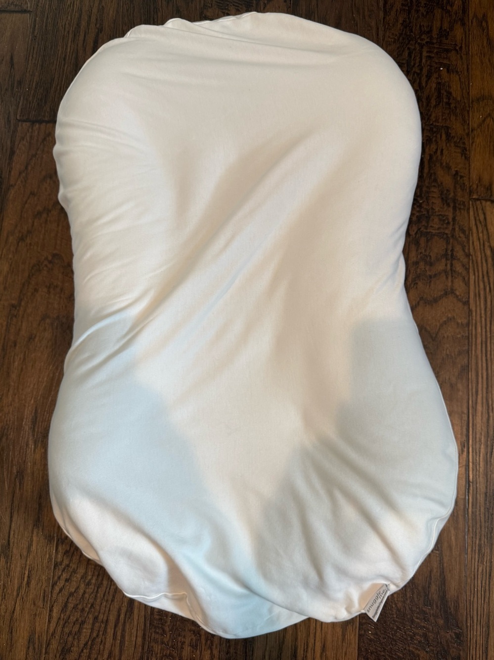 Used SnuggleMe Infant Lounger with Ivory Cover